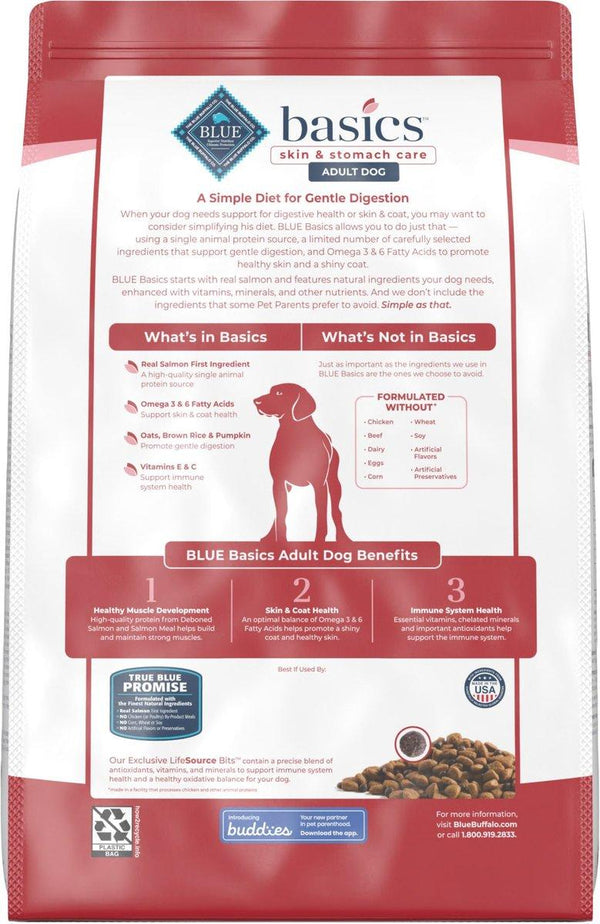 Blue Buffalo BLUE Basics Skin & Stomach Care Salmon & Potato Adult Dry Dog Food