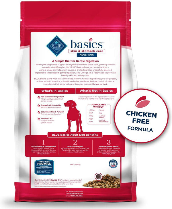 Blue Buffalo BLUE Basics Skin & Stomach Care Salmon & Potato Adult Dry Dog Food
