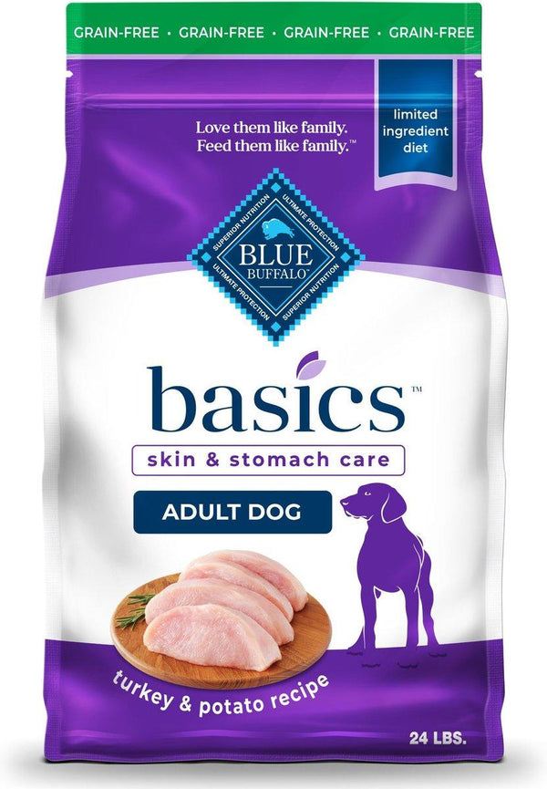Blue Buffalo BLUE Basics Skin & Stomach Care Turkey & Potato Adult Grain-Free Dry Dog Food