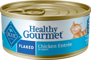 Blue Buffalo Healthy Gourmet Flaked Chicken Entree in Gravy Wet Cat Food Can