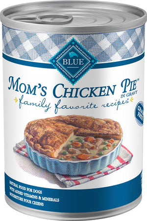 Blue Buffalo Family Favorite Recettes Sans céréales Tarte au poulet de maman Boîte de nourriture humide pour chiens