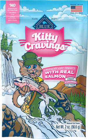 Blue Buffalo Kitty Cravings Salmon Crunchy Cat Treats, 2-oz