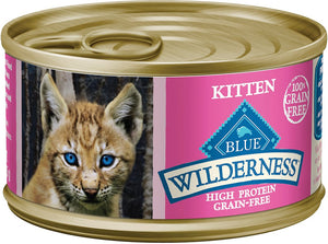 Blue Buffalo Wilderness Kitten Salmon Grain-Free Wet Cat Food Can