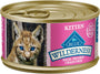 Blue Buffalo Wilderness Kitten Salmon Grain-Free Wet Cat Food Can
