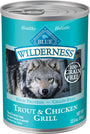 Blue Buffalo Wilderness Trout & Chicken Grill Grain-Free Wet Dog Food Can