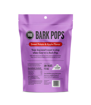 BIXBI Bark Pops Sweet Potato & Apple Flavor Dog Treats, 4-oz
