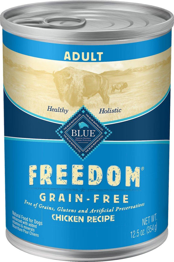 Blue Buffalo BLUE Freedom Chicken Recipe Adult Grain-Free Wet Dog Food Can