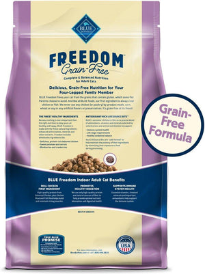 Blue Buffalo BLUE Freedom Indoor Adult Chicken Grain-Free Dry Cat Food