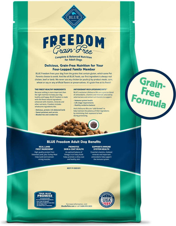 Blue Buffalo BLUE Freedom Lamb Adult Grain-Free Dry Dog Food