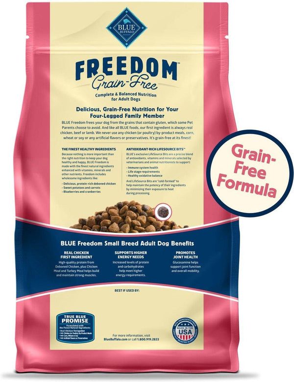 Blue Buffalo BLUE Freedom Chicken Small Breed Adult Grain-Free Dry Dog Food