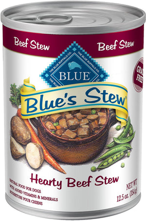 Blue Buffalo Blue's Hearty Beef Stew Grain Free Wet Dog Food Can