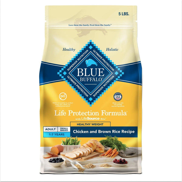 Blue Buffalo BLUE Life Protection Formula Small Breed Healthy Weight Adult Chicken & Brown Rice Dry Dog Food