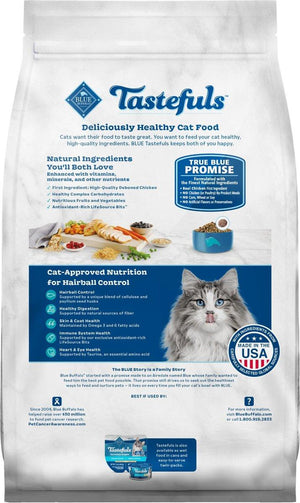 Blue Buffalo BLUE Tastefuls Hairball Control Chicken & Brown Rice Adult Dry Cat Food