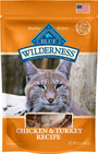 Blue Buffalo Wilderness Chicken & Turkey Grain-Free Cat Treats, 2-oz