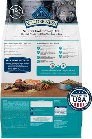 Blue Buffalo BLUE Wilderness Salmon with Wholesome Grains Large Breed Adult Dry Dog Food, 24-lb