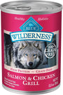Blue Buffalo Wilderness Salmon & Chicken Grill Grain-Free Wet Dog Food Can