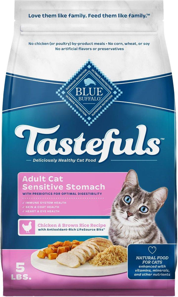 Blue Buffalo BLUE Tastefuls Sensitive Stomach Chicken & Brown Rice Adult Dry Cat Food