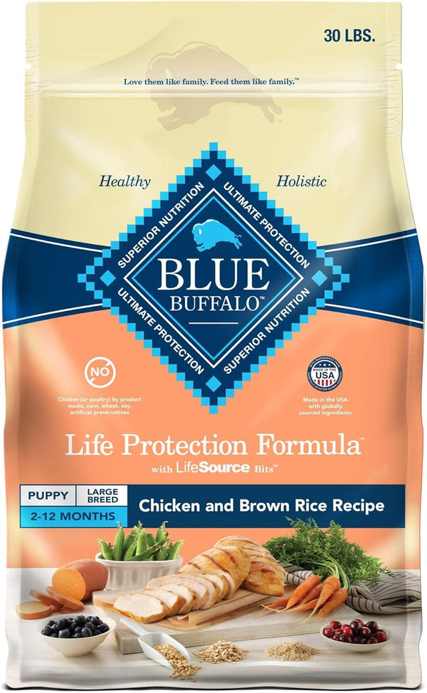 Blue Buffalo BLUE Life Protection Formula Large Breed Puppy Chicken & Brown Rice Dry Dog Food