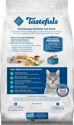 Blue Buffalo BLUE Tastefuls Indoor Chicken & Brown Rice Adult Dry Cat Food