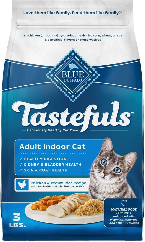 Blue Buffalo BLUE Tastefuls Indoor Chicken & Brown Rice Adult Dry Cat Food