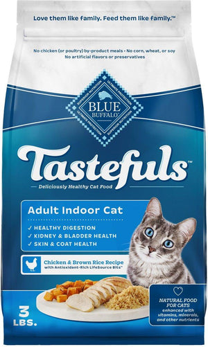 Blue Buffalo BLUE Tastefuls Indoor Chicken & Brown Rice Adult Dry Cat Food