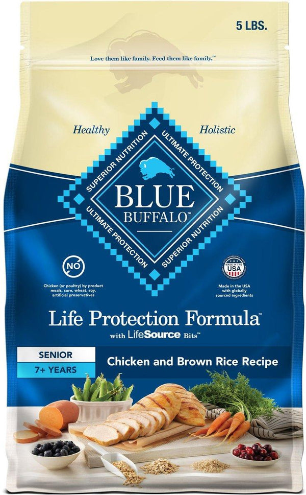 Blue Buffalo BLUE Life Protection Formula Senior Chicken & Brown Rice Dry Dog Food