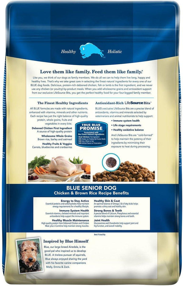 Blue Buffalo BLUE Life Protection Formula Senior Chicken & Brown Rice Dry Dog Food