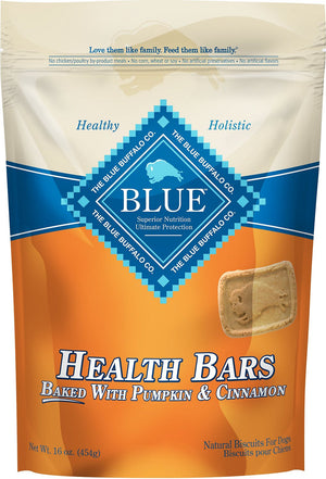 Blue Buffalo Health Bars Baked with Pumpkin & Cinnamon Dog Treats, 16-oz