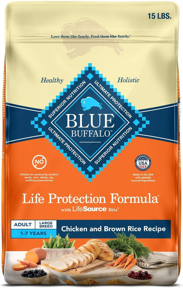 Blue Buffalo BLUE Life Protection Formula Large Breed Adult Chicken & Brown Rice Dry Dog Food