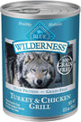 Blue Buffalo Wilderness Turkey & Chicken Grill Grain-Free Wet Dog Food Can