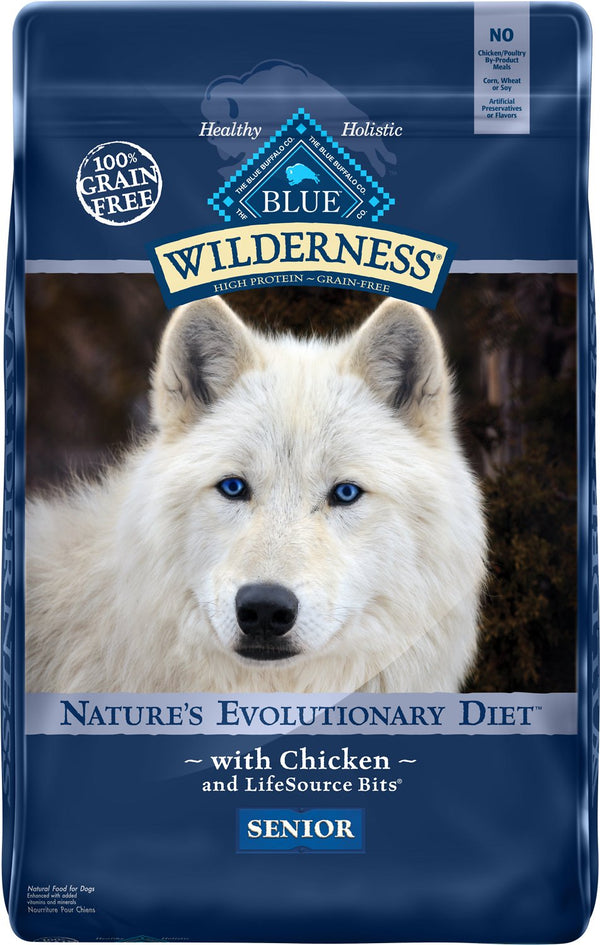 Blue Buffalo Wilderness Senior Chicken Recipe Grain-Free Dry Dog Food