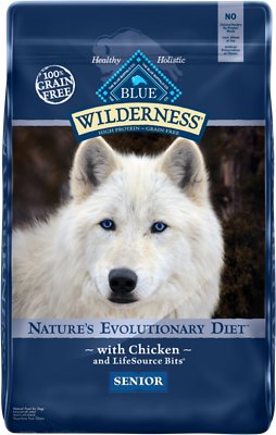 Blue Buffalo Wilderness Senior Chicken Recipe Grain-Free Dry Dog Food
