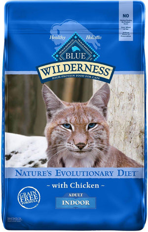 Blue Buffalo BLUE Wilderness Indoor with Chicken Grain-Free Dry Cat Food