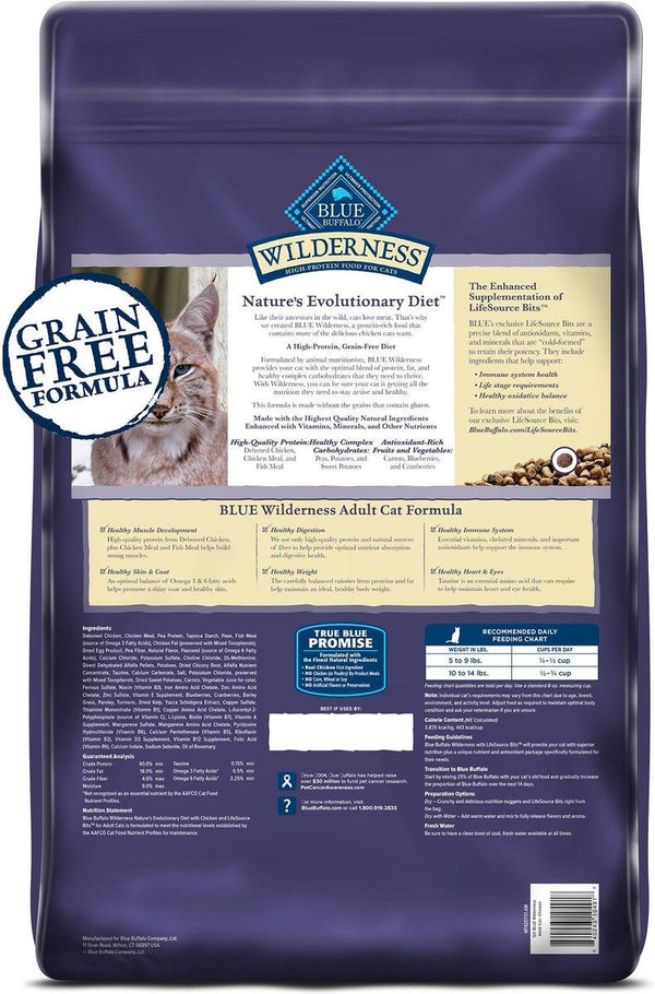 Blue Buffalo BLUE Wilderness High-Protein with Chicken Grain-Free Dry Cat Food