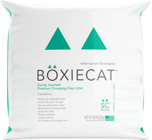 Boxiecat Litière pour chat premium en argile agglomérante doucement parfumée