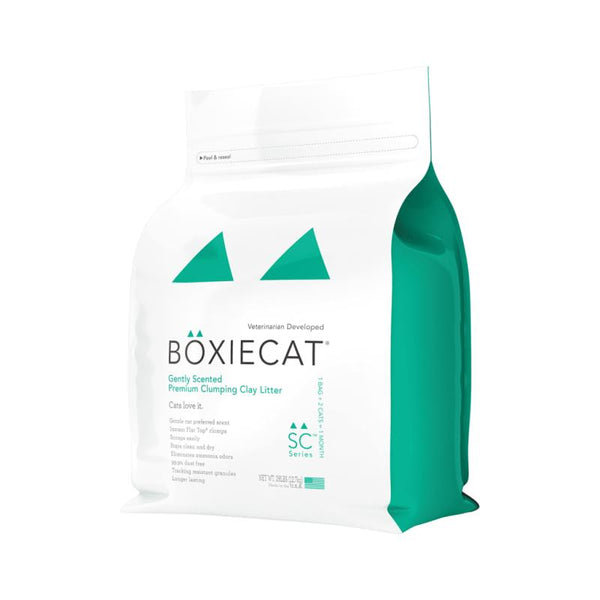 Boxiecat Litière pour chat premium en argile agglomérante doucement parfumée