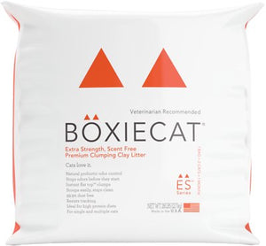 Boxiecat Litière pour chat de qualité supérieure à base d'argile agglomérante extra forte sans parfum