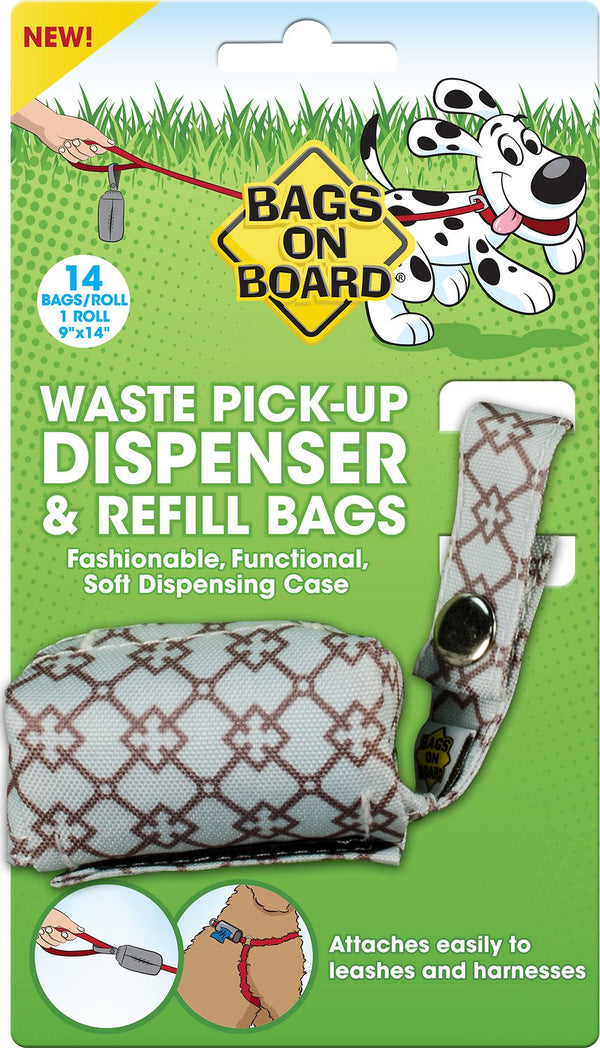 Bags on Board Fashion Dispenser, Blue Diamond