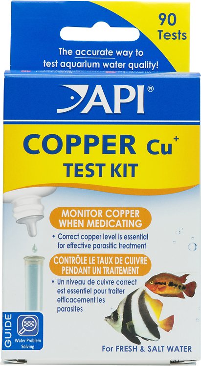 API Copper Cu+ Freshwater & Saltwater Aquarium Test Kit, 90 count