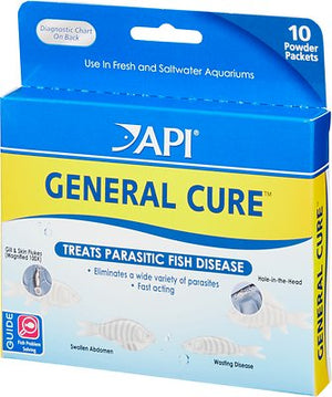 API General Cure Freshwater & Saltwater Aquarium Parasitic Fish Disease Treatment