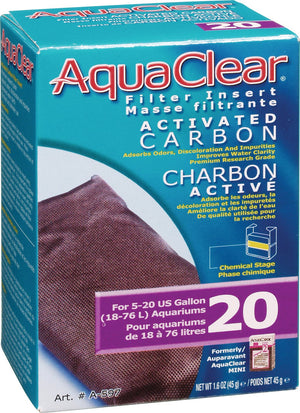 AquaClear Mini Activated Carbon Filter Insert, Size 20