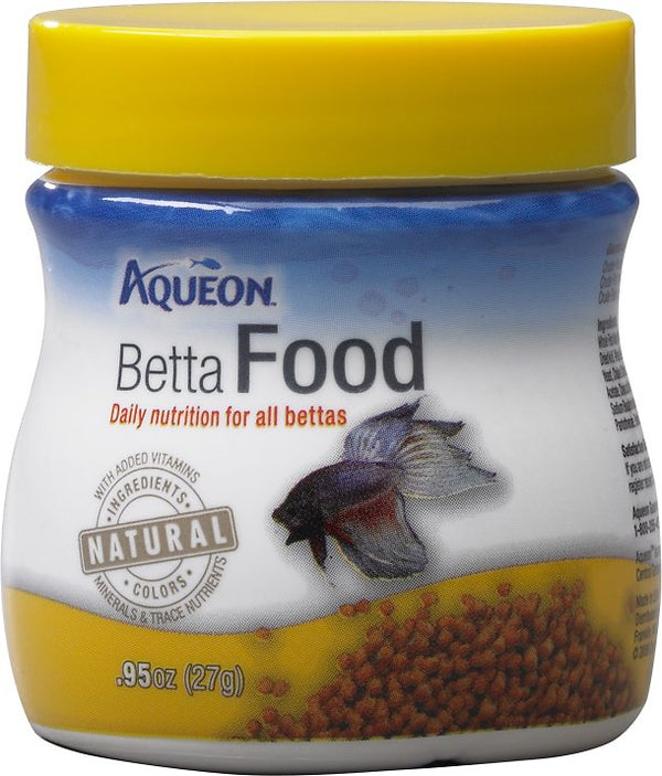 Aqueon Betta Fish Food, .95-oz jar