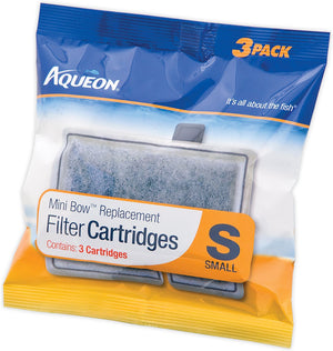 Aqueon Small Bow Filter Cartridge Replacement, 3-count