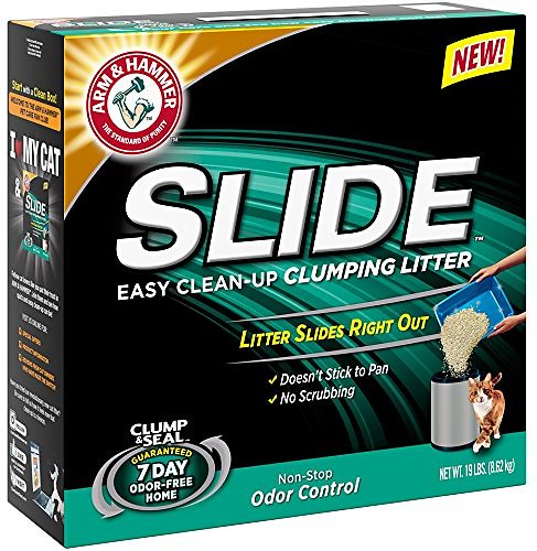 Arm & Hammer Litière Slide Contrôle des odeurs Nettoyage facile Litière agglomérante pour chat