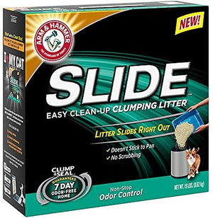 Arm & Hammer Litière Slide Contrôle des odeurs Nettoyage facile Litière agglomérante pour chat