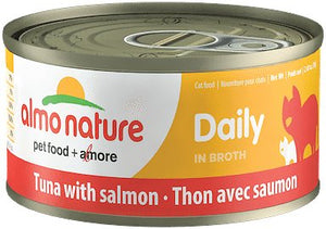 Almo Nature Daily Tuna with Salmon in Broth Grain-Free Wet Cat Food
