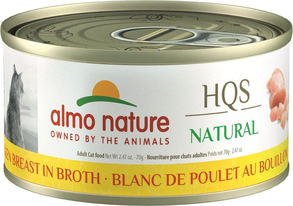 Almo Nature HQS Natural Chicken Breast in Broth Wet Cat Food Can