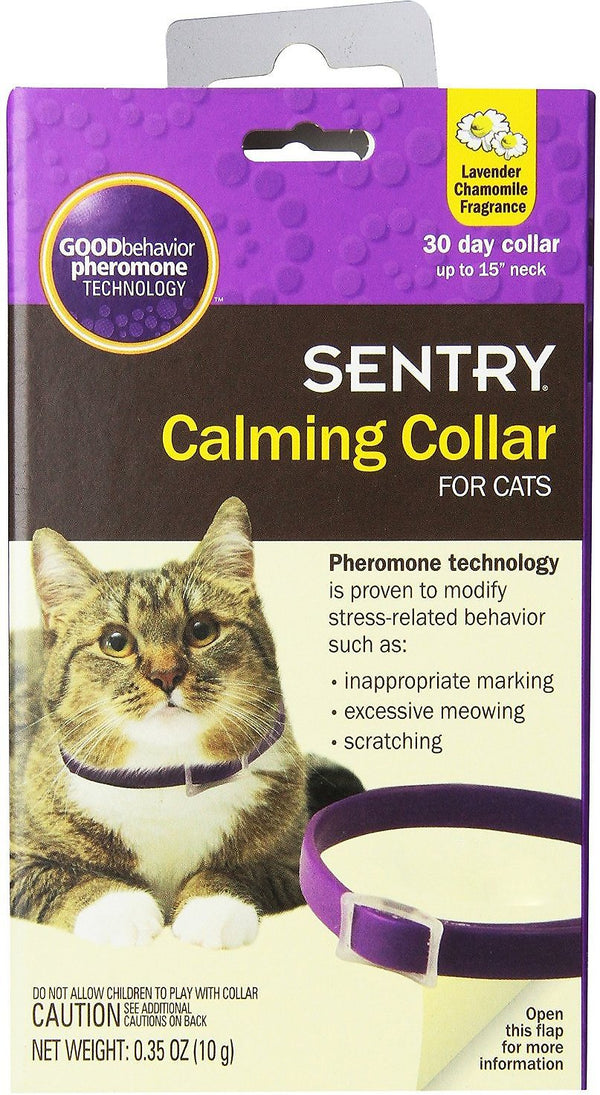 Sentry HC Good Behavior Pheromone Cat Calming Collar, 3-pack