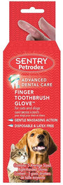 Gant brosse à dents à doigt Sentry Petrodex pour chien et chat, lot de 5