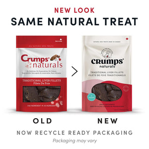 Crumps' Naturals Traditional Liver Fillets Dog Treats